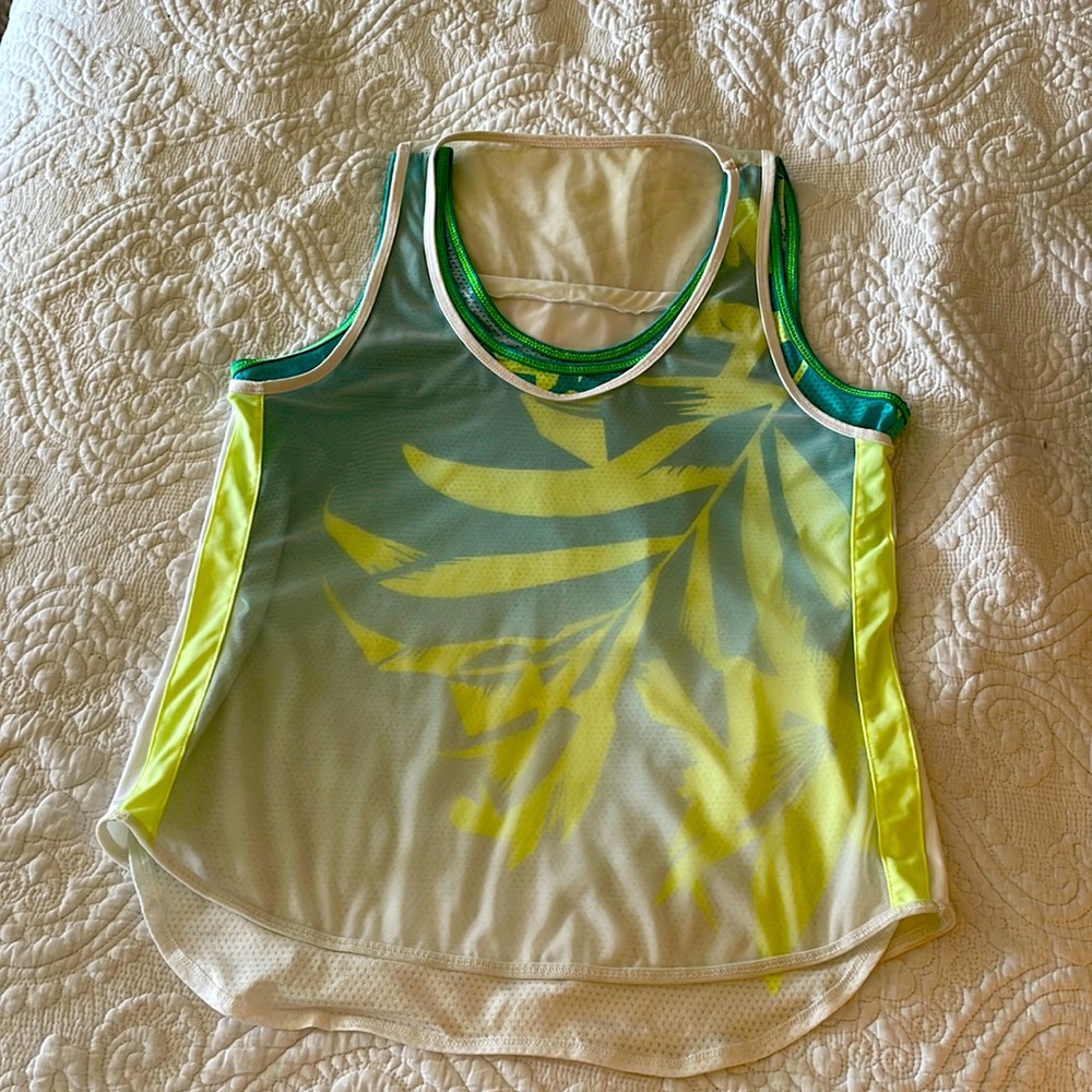 Lucky in love tennis tank